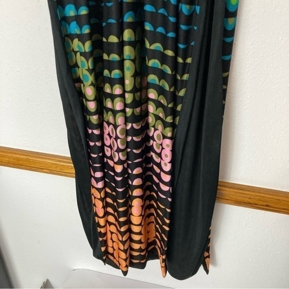 Vintage 60s spotted split maxi dress - Picture 12 of 16